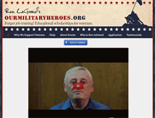 Tablet Screenshot of ourmilitaryheroes.org